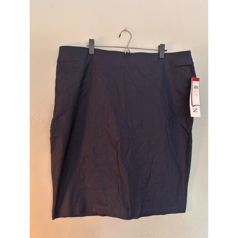 Love Scarlett Woman Denim Blue Woven Pencil Skirt Plus Size 2X NWT WO211AX01LS